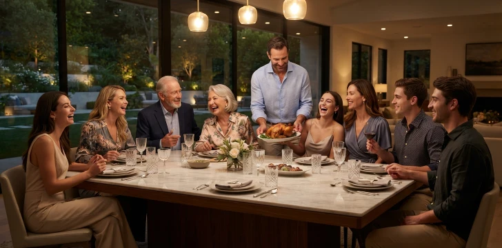 Family Reunion Dinner Captions  