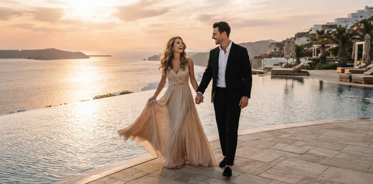 Sunset Couple Captions   