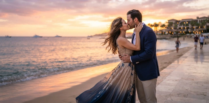 Sunset Romance Captions    